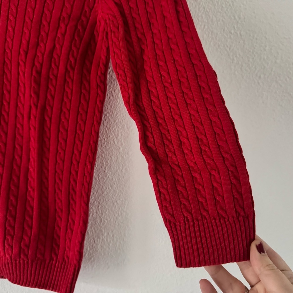 American Living Preppy Cable Knit Sweater Americana Small Old Money Ralph Lauren - Picture 6 of 9